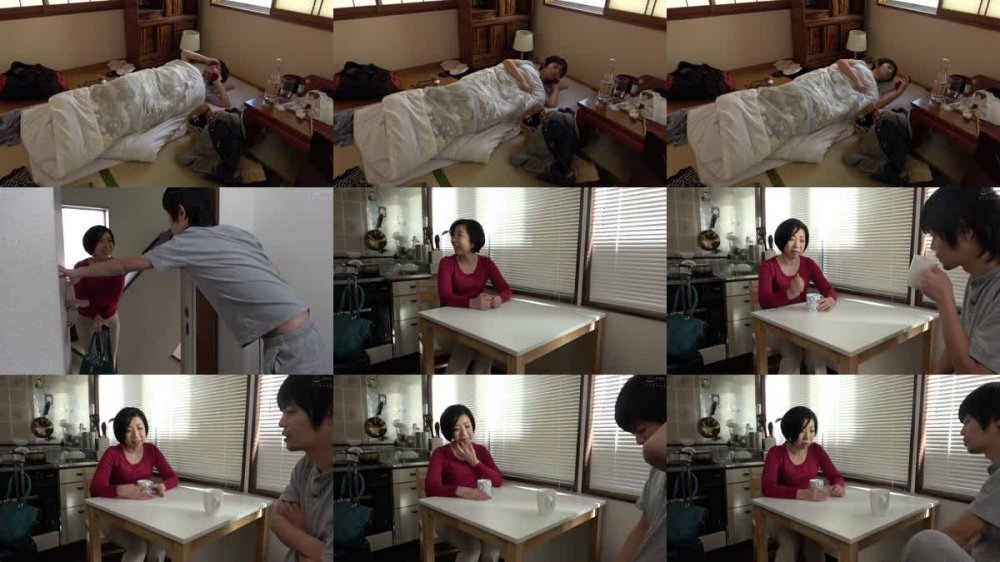 +++ OFKU-147 夫と喧嘩して息子のアパートにきた仙台の母 卯月和美 56歳