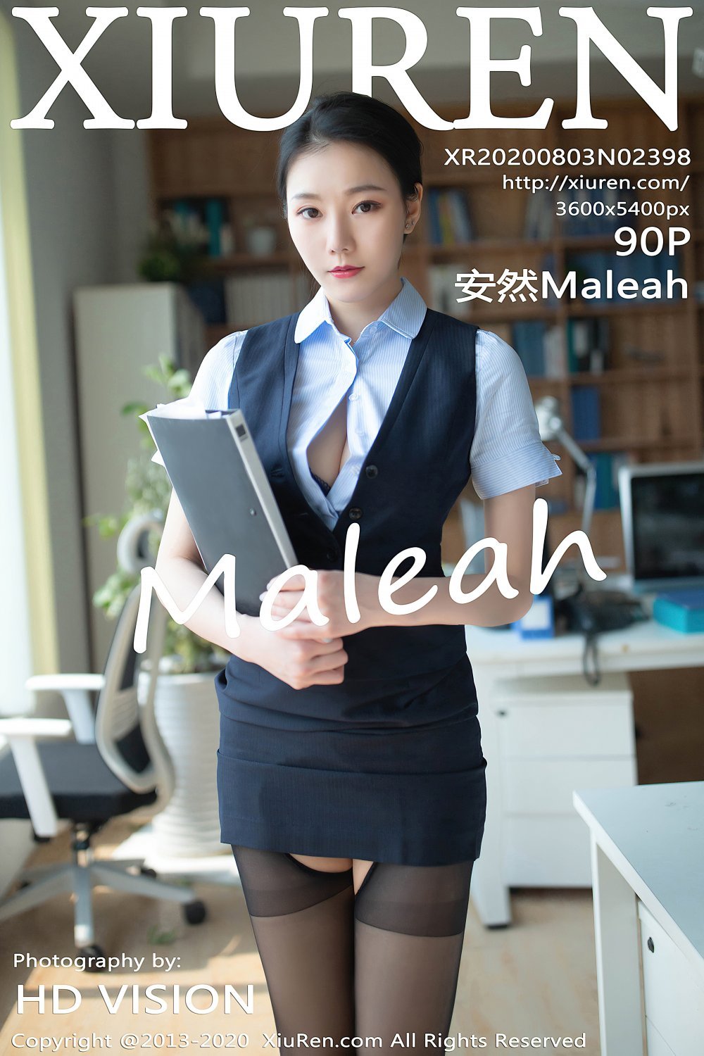 [秀人網 ]vol.2398《安然Maleah-黑絲辦公室秘書-1》(上) [42P]