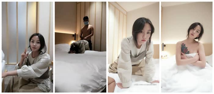 超極品真實18歲校花〖大一學妹〗翹課和學長開房啪啪 上位騎乘操 美乳亂顫叫聲酥麻