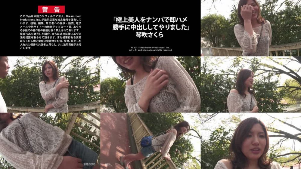 [JAV] [Uncensored] 10mu 061111_01 琴吹さくら 極上美人をナンパで即ハメ勝手に中出ししてやりました [720p]