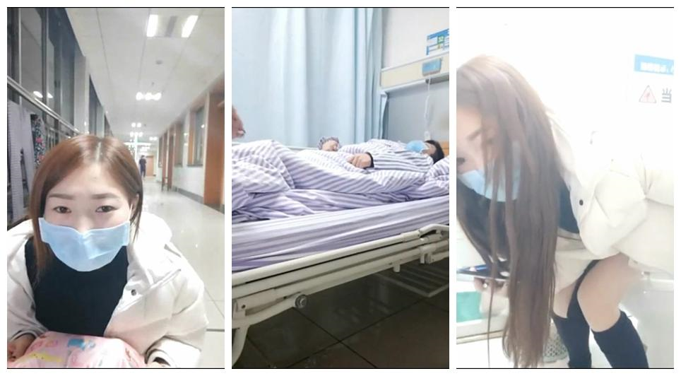 去醫院穿著短裙去看望男朋友並偷偷給他口交