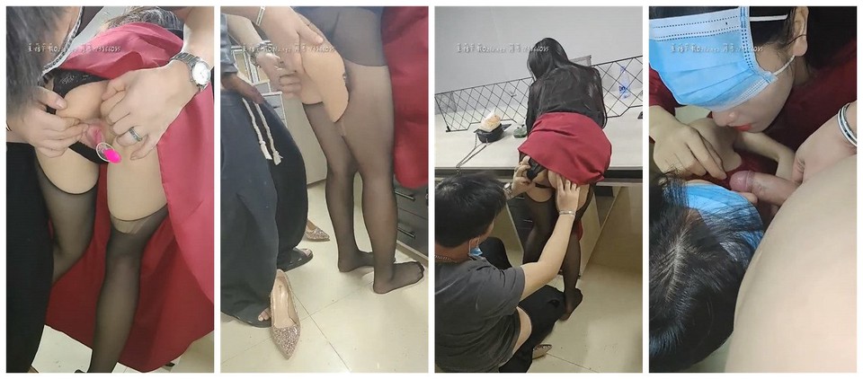 最美性愛姐妹花【蘿莉與禦姐雙飛】黑絲姐妹花夜晚勾搭路人帶到辦公室玩雙飛 辦公桌上抽插猛操 玩到噴水