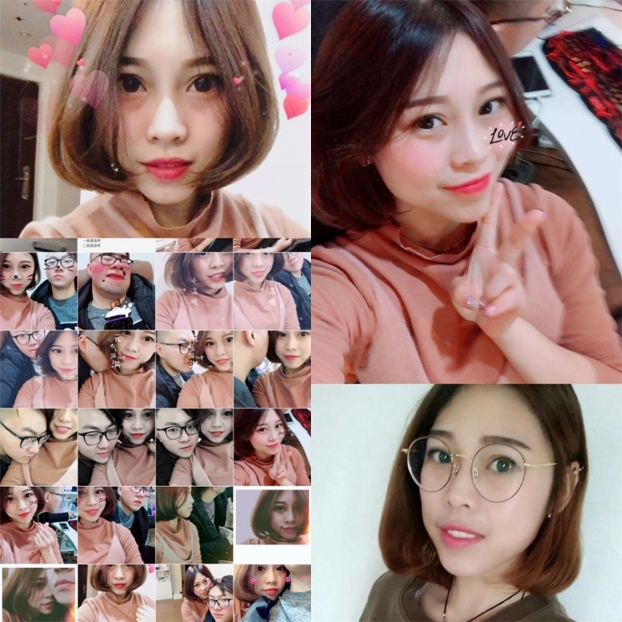 大眼睛清純外表漂亮妹子與熱戀男友激情造愛肉棒吃的津津有味指著J8