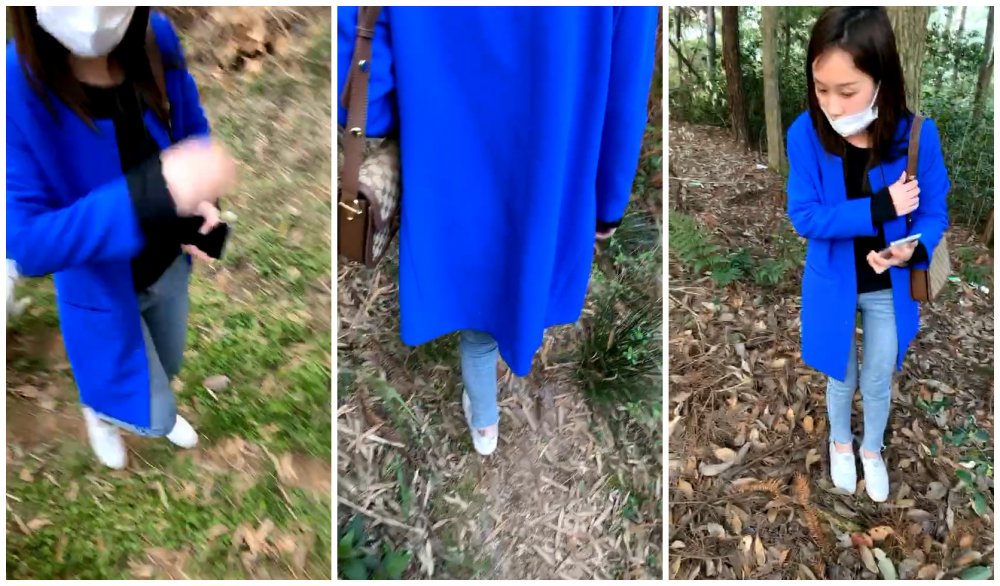 今天天氣好晴朗，帶學生妹鑽進小樹林裡野戰一把，美乳細腰小翹臀