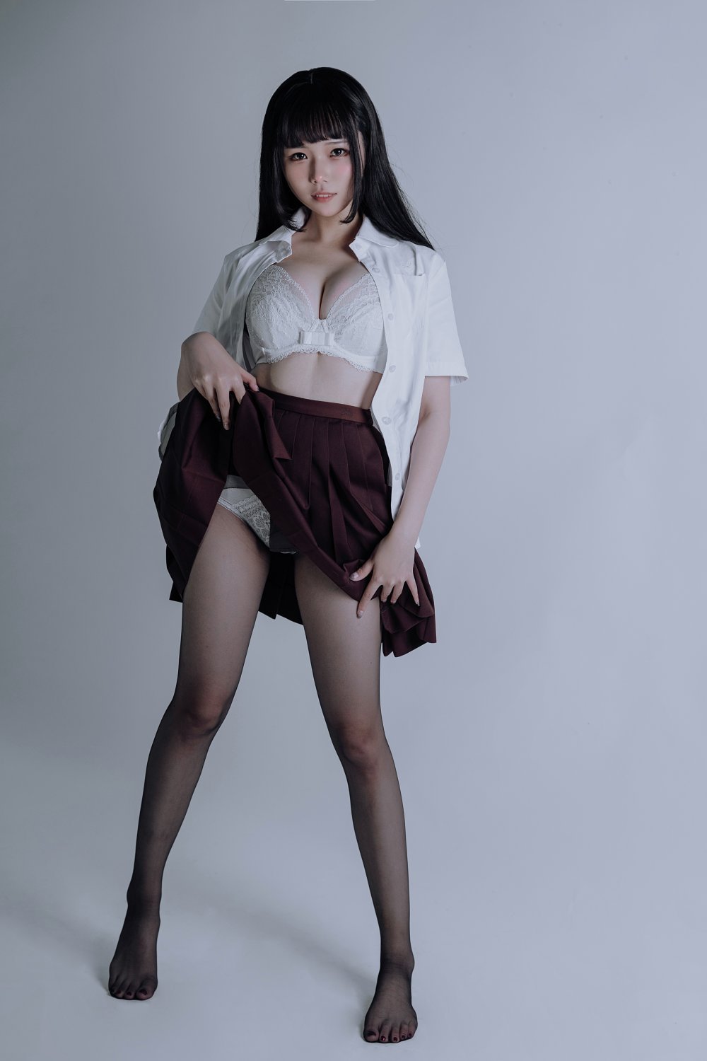 七月喵子 - jk黑絲 [31P]