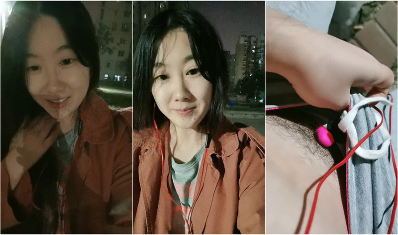 風韻溫文爾雅型美少婦姐姐，沒想到私下裡也這麼臊，小區里溜達扒開上衣露大奶子