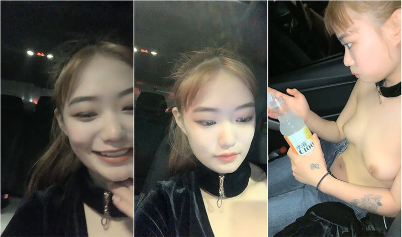 深圳喜歡戶外大冒險的小情侶，深夜驅車到郊外果體奔走，妹子又緊張又興奮，到車上濕透了