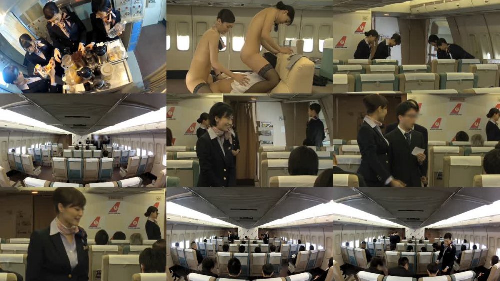 +++ [HD Uncensored] SDDE-393 「制服・下着・全裸」でおもてなし またがりオマ○コ航空 4 逆3Pサービス便