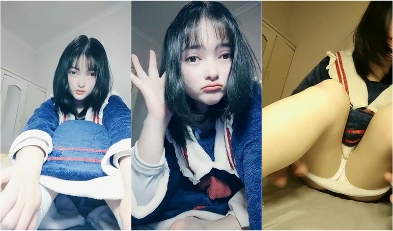 甜美可愛萌妹，長得甜甜的也挺臊，一線天白虎粉鮑十分誘人，惹人想入非非