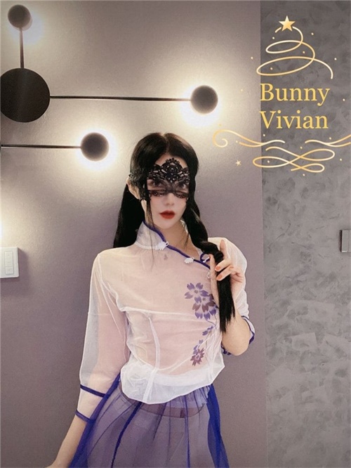 推特女神愛絲襪Vivian姐定製版主題系列-民國小姐姐 穿越時空的愛戀 制服誘惑各式操