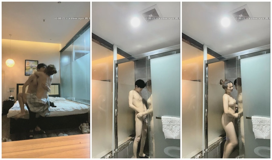 跟男友酒店開房啪啪，鴛鴦浴69調情，白嫩胴體看著就讓人流口水