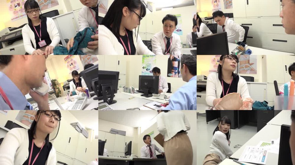 +++ [HD] HUNBL-070 眼鏡を外したら意外と美人だった地味な女子社員が、代わりに下着モデルをさせられて…