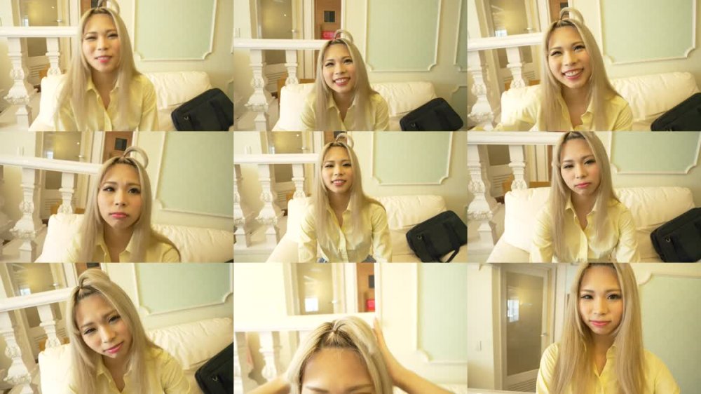 +++ [HD] 494SIKA-121 エッチで敏感体質なスレンダー金髪ギャルと3P