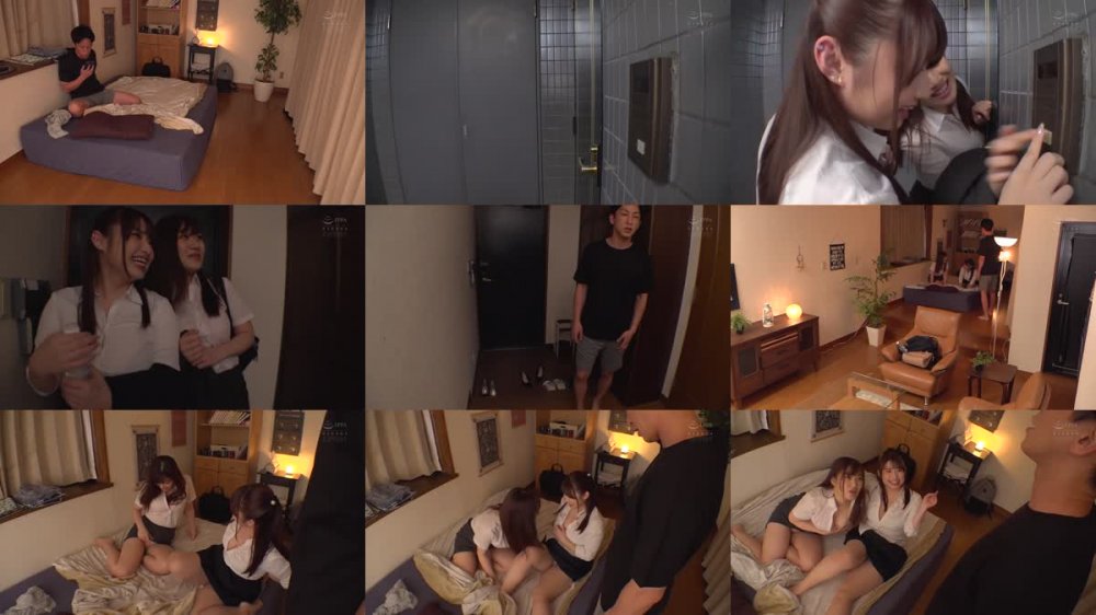 +++ PPPD-991 終電逃して泊りにきた巨乳後輩たちが金曜夜から月曜朝まで精子残量0確定の追撃無限挟み撃ち！ 水原みその 小梅えな