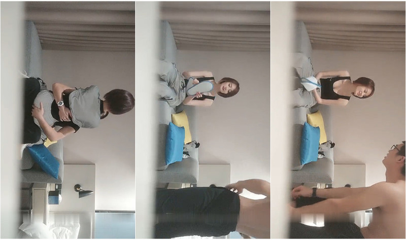 探花系列，眼鏡小哥人看著消瘦，艹起B來還真猛，約個短髮氣質妹子，換各種姿勢抽送