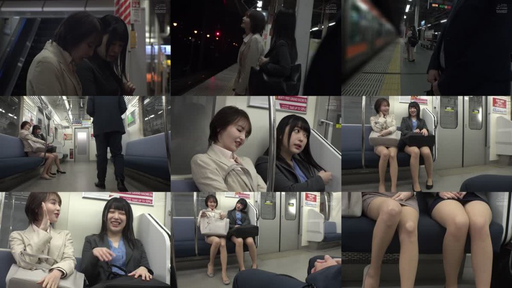 +++ [HD] DANDY-799 最終電車でW痴女とまさかの遭遇！向かいの座席でWパンチラしてくる美脚女の誘惑で勃起したらサンドウィッチ状態で何度もヤられた