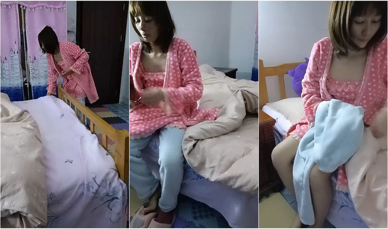 媳婦不在家，和小姨子的啪啪日常，簡單收拾壹下床鋪，沒那麼多講究，扒下來褲子就幹，簡單粗暴啊