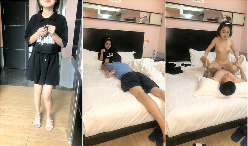 社會小哥的OO後校園女友，酒店放開艹，妹子身材嬌小玲瓏，坐在上面表情迷離