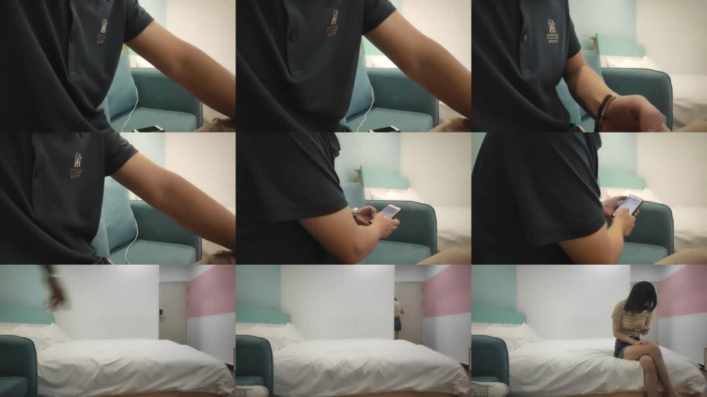 好身材腰細胸大週邊少女，牛仔短褲撩起衣服揉奶子，非常耐操往死裡乾，騎乘站立后入姿勢換著猛操
