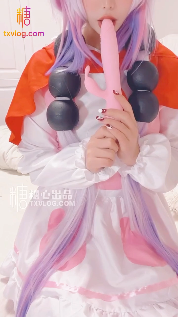 超萌極品可愛網紅美少女小晗喵龍女僕的COS康納 雙穴輪插 粉嫩欲滴 超可愛的小美女