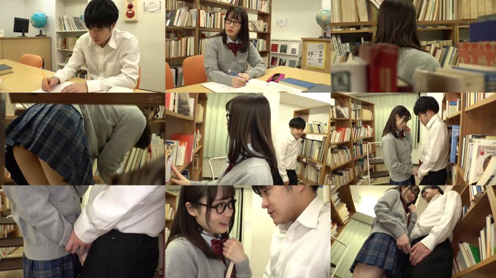 +++ [FHD] MKMP-454 ゼロ距離で淫語をこっそり囁いて誘惑！！誰か来るかもしれない図書室で文系女子に犯●れ続けたボク 天然美月