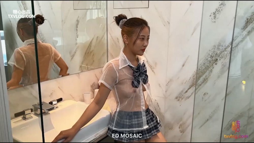 【糖心原創】情趣學生內衣女生被多男大戰