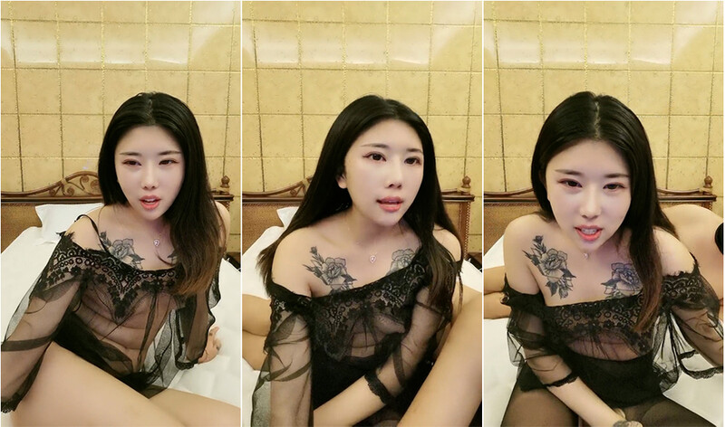 年紀不大社會紋身小太妹，歐式裝潢小賓館和男友啪啪，屁股緊繃