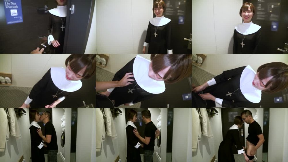 +++ 10musume 天然むすめ 061822_01 エッチなシスターは両手チンコクロスでおしゃぶり礼拝