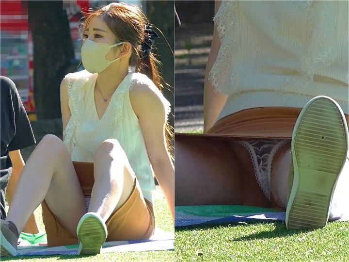 gp3 初夏のパンチラ。 太陽の差し込む公園で見つけた物はTバックでした。 Vol.3