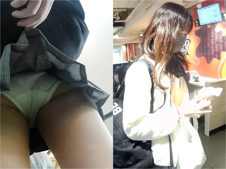 jiji00022 【7分】放課後マック美少女の列に並び...