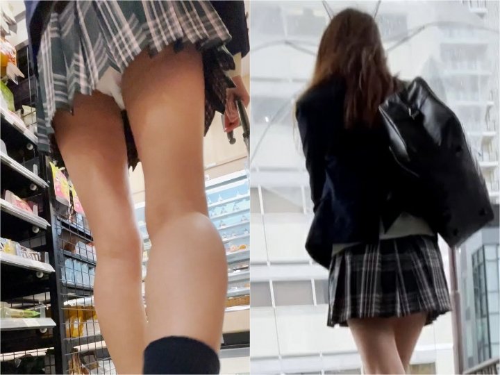chirasuke1 極・風チラ コンビニで見つけたモデル級美少女Kを追跡盜撮