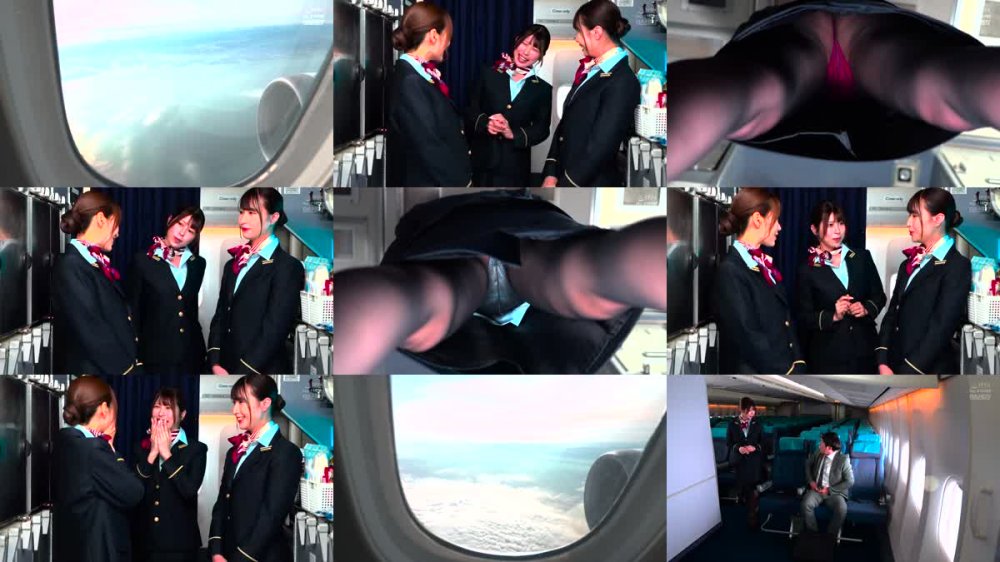 +++ [FHD] DANDY-826 機内の乗客は僕（絶倫）ひとり！暇を持て余すドエロいTバック痴女CAに囲まれて出発から到着まで何度もヤられまくった