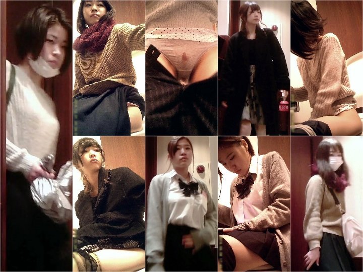 28104314 制服ありカメラ前おマ●コ全開 全4名 【複眼洗面所盜撮】