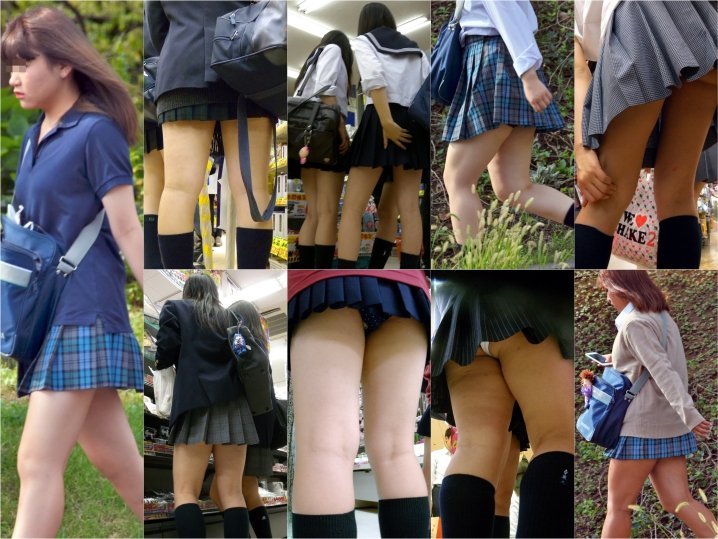 gcolle_candid_201 チアと4k女子など三点セット， ミニスカ女子3&4