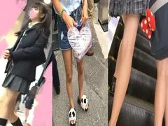 パンチラJ系コマンド↓→↓→★超ミニ♪ピンク色の生パンに粘着★日焼け跡が眩しい私服xちゃん！ etc8作品