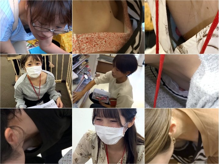 Downbluse_162 【胸ちら/乳首】エロすぎ乳首・会社内・29歳の1児のママ事務員さん【丸見え】