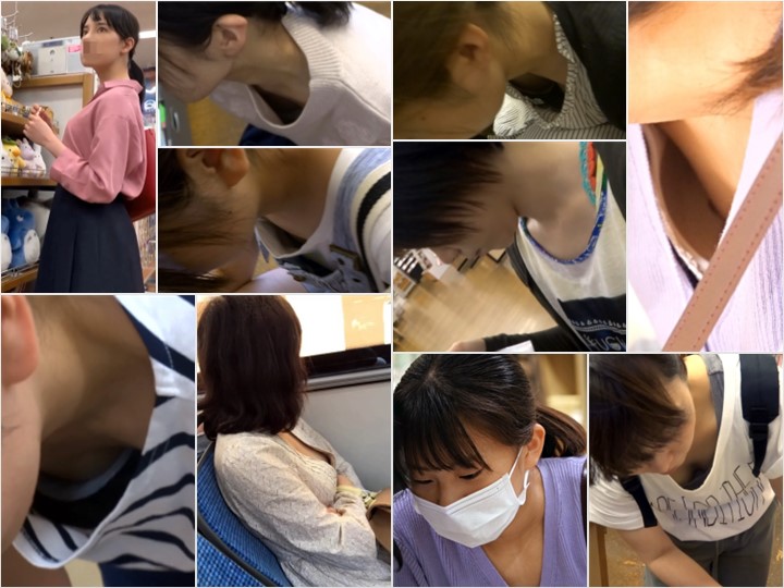 Downbluse_157 胸チラお姉さん， 【おっぱい痴漢】ロ◯フェイスな可愛いコのピチピチおっぱいを悪戯!!!