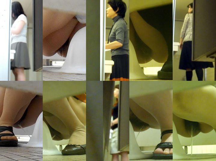 28104104 若いOL2名と熟女OL5名 和式トイレ前撮り