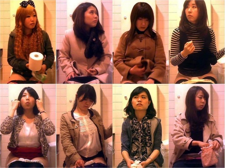 20代の集まる洋式トイレ （20名以上収録）No2