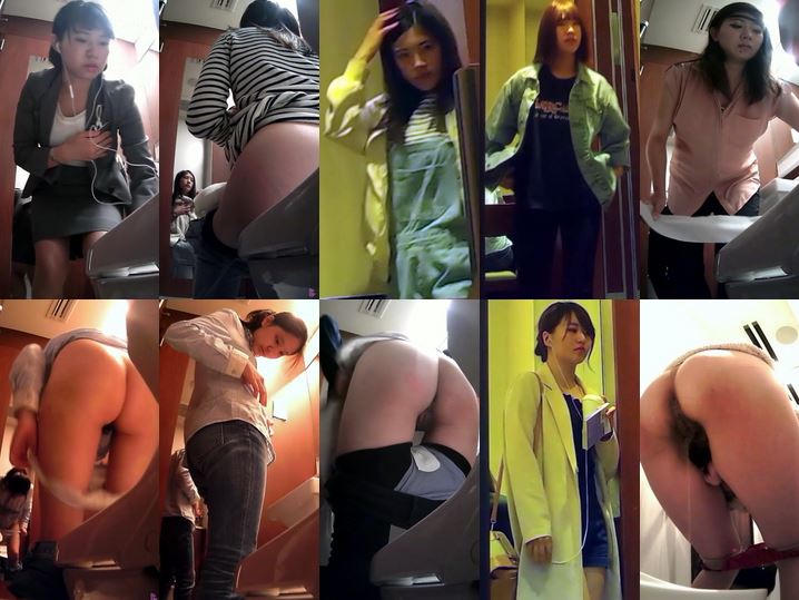 原幹E風美女が中腰丸見え！ GAP堪能美人OL同僚必見全9名