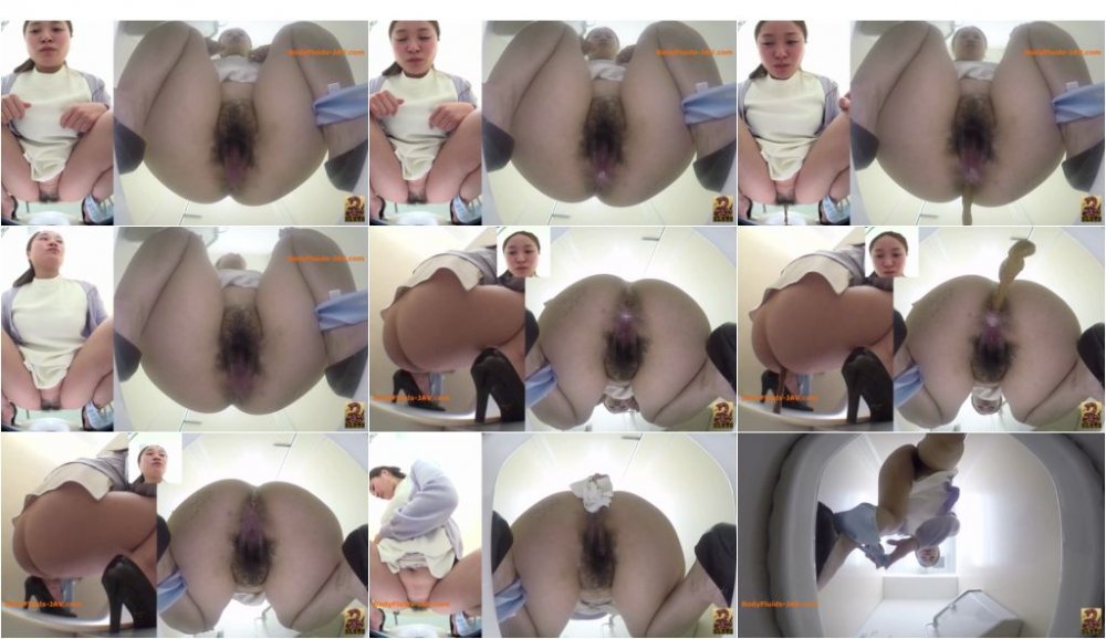 BFSR-18 Super long feces in toilet shitting girl