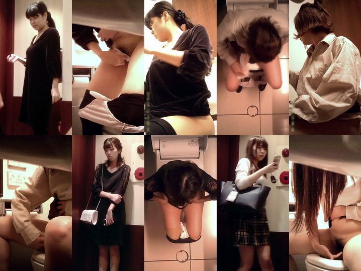 女子トイレ紀行 No.10 ミニスカ娘が超！ 大股開きでマ○コお手入れ/全員外撮り4名収録！