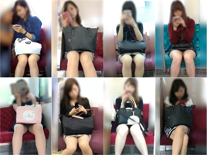 gcolle_metro_29 モデル級美人JDの美腳から生白パンティ， 激カワタイトミニJDの白パンティを前から後ろから， おっぴろげすぎやろ， 2019夏電車対面056（顔出し期間限定版）ちょいイケJDの水色パンチラ