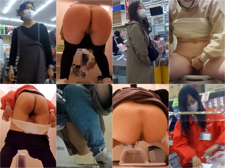 （無）店員の排便（肛門を膨張させての排便！ 作業著