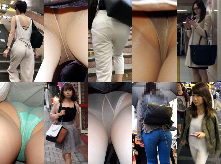 GcolleAss_28 【日本人には珍しい尻】左右にブリンブリン！！ とんでもない動きの尻肉-その１, びっくりするくらい透け透けの服でパンティ見せて歩く美女, びっくりするくらい透け透けの服でパンティ見せて歩く美女, 【フルHD】ナチュラルパンスト×ショーパン美脚お姉さん