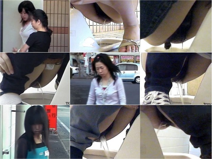 【お宝発見】商業施設内和式公衆トイレ♡電波受信盜撮◆トイレ前~車待機録画 ★ 02