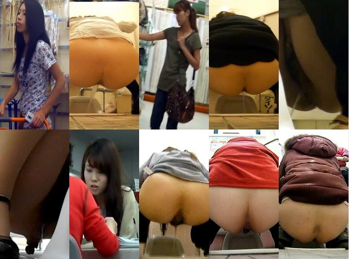 無】殘暑特別価格 スーパーで働く熟女の排尿/バレも懲りずに追い撮りトイレ盜撮