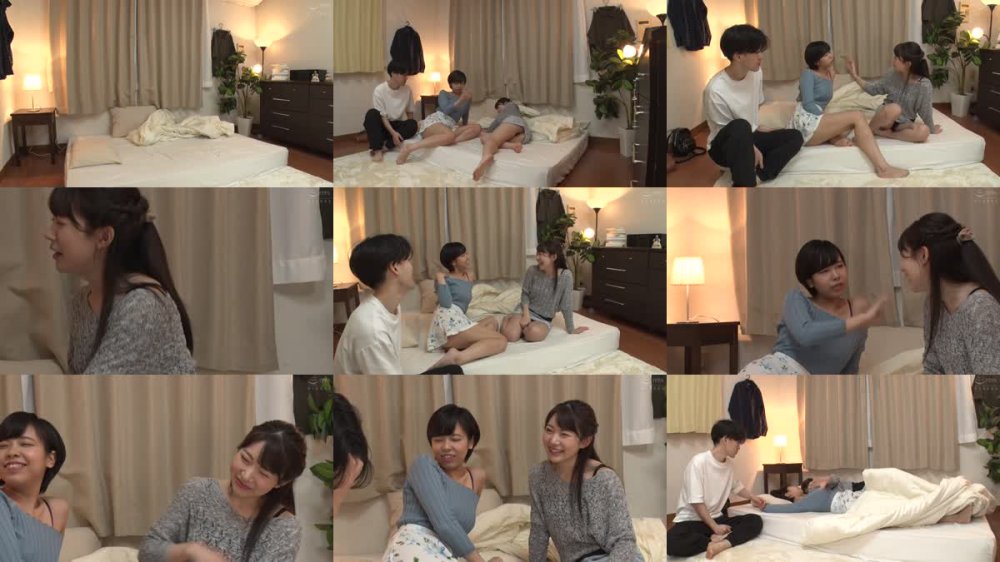 +++ [FHD] HUNTB-389 「何2人だけ楽しんでいるの？私も混ぜてよ！」酔った義姉が女友達と一緒に狭いボクのアパートにやって来て川の字状態で寝てたら朝まで3Pの神展開！