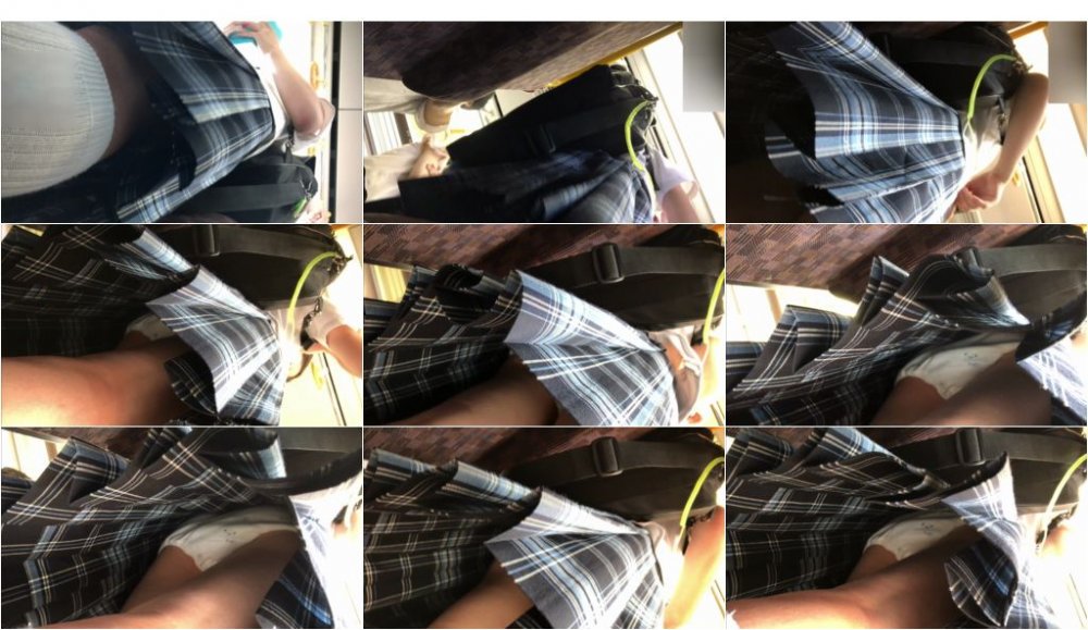 制服。 電車内でみつけたck風女子を逆さ撮りpちら、他5本