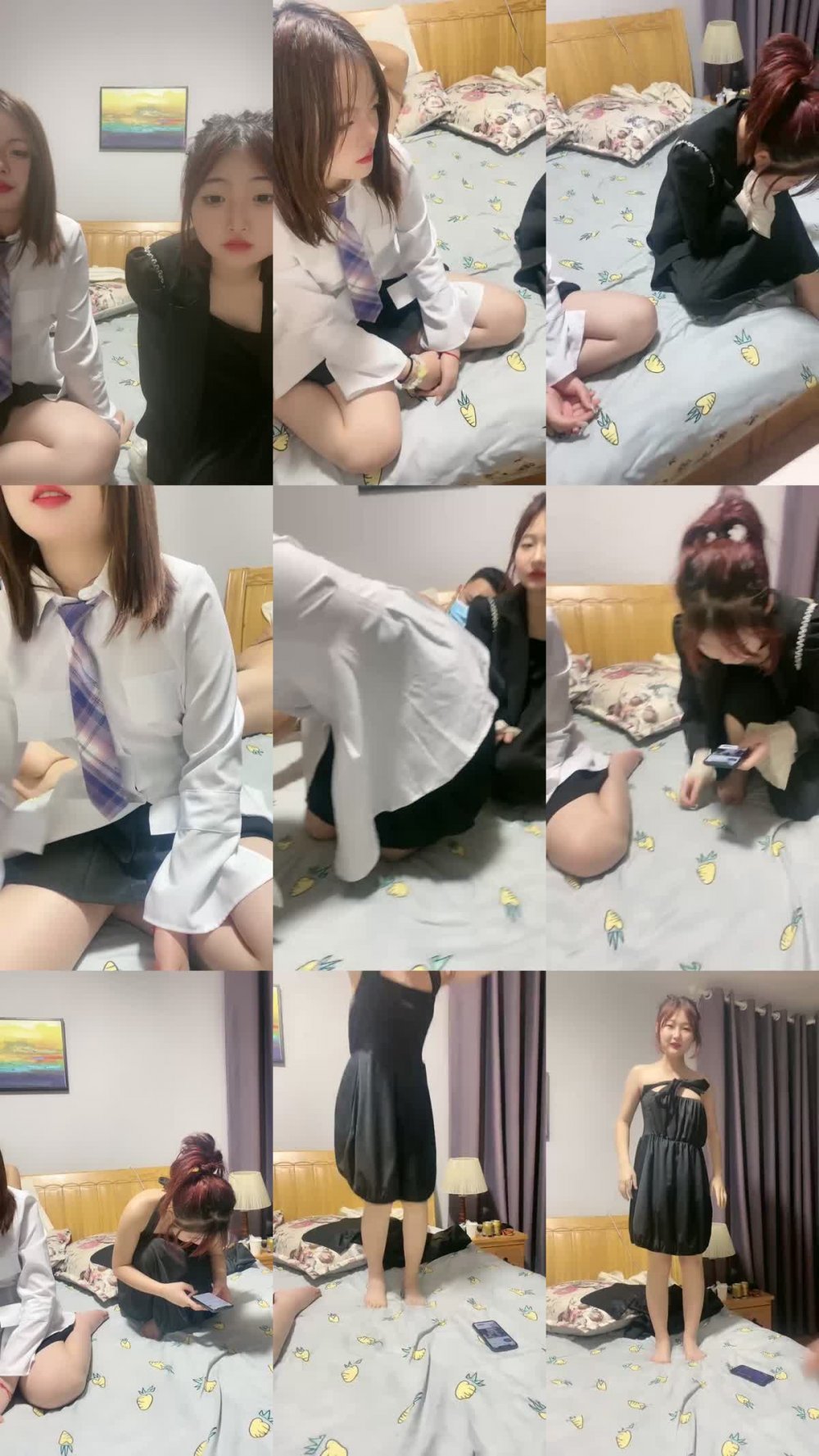 +++ ZB20230114_003 呆萌兩個後嫩妹！被胖大叔輪流輸出！抓起屌吸吮口活生疏，特寫視角抽插嫩穴，嬌小身材騎乘位